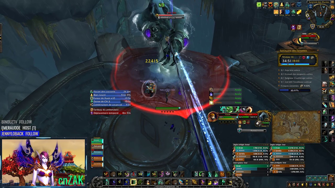 cnZAK | WW Monk | Mythic + | Shrine +16 [Timed]