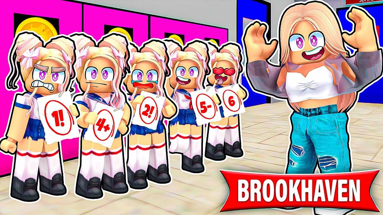 PIĘCIORACZKI PIERWSZY DZIEŃ W SZKOLE na BROOKHAVEN RP w ROBLOX!
