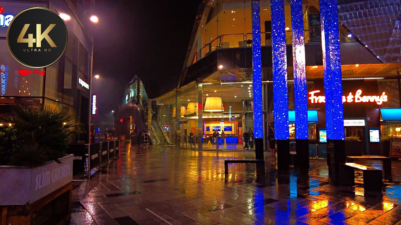 Leicester Rainy Saturday Night 🌧️ Walking Tour | Nightlife 2023 4K UHD
