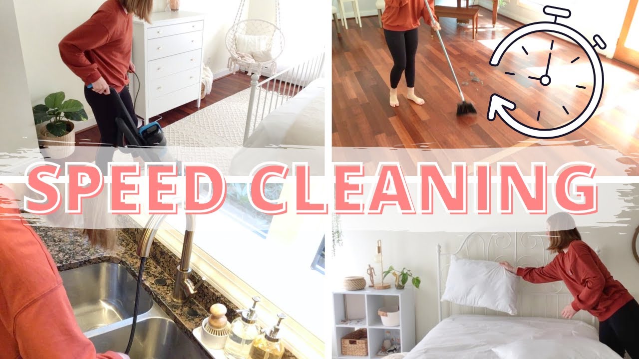 SUPER SPEED CLEAN WITH ME ⏱| SPEED CLEANING MOTIVATION W/ MOTIVATING CLEANING MUSIC!