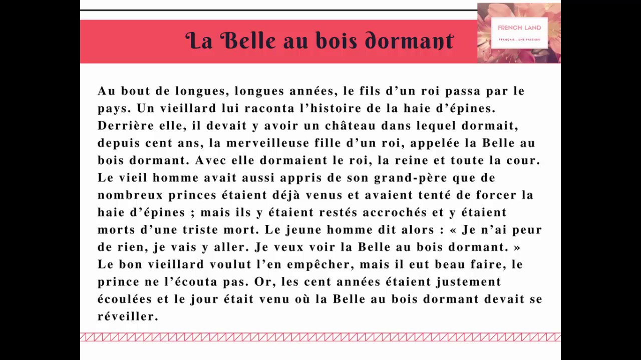 [Luyện nghe truyện cổ tích] La Belle Au Bois Dormant
