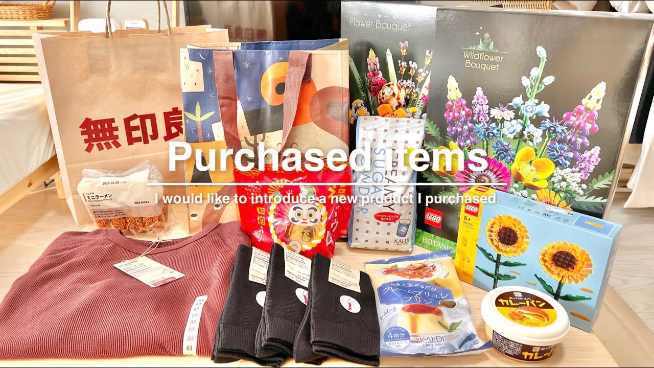 ［一人暮らしの購入品］無印良品｜KALDI｜LEGO🛒🛍 年内最後の爆買い｜インテリア｜雑貨