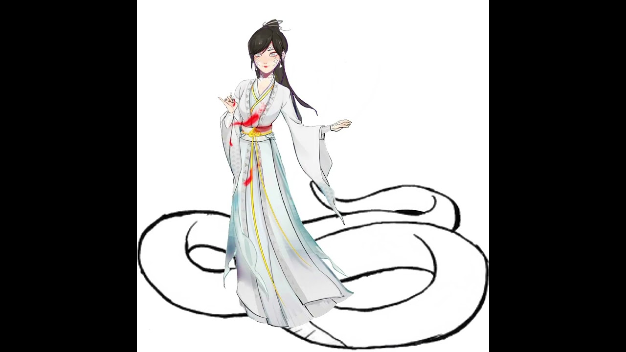 Bai and Qing transformed into snake nagas