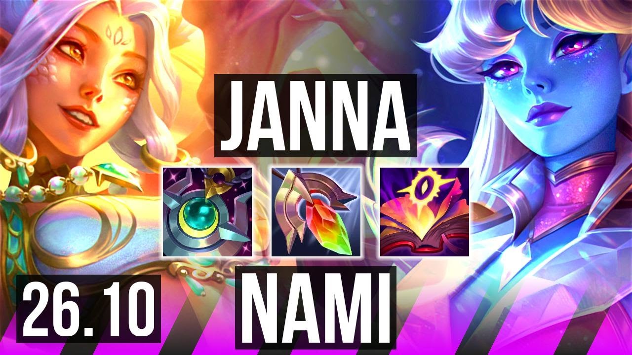 JANNA & Vayne vs NAMI & Syndra (SUP) | EUW Master | 26.10