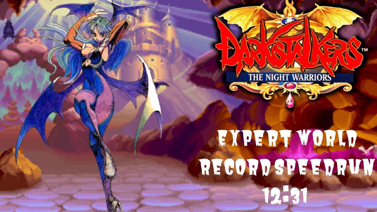 Darkstalkers: The Night Warriors (Arcade) - Morrigan (Expert) Speedrun (12:31) WR