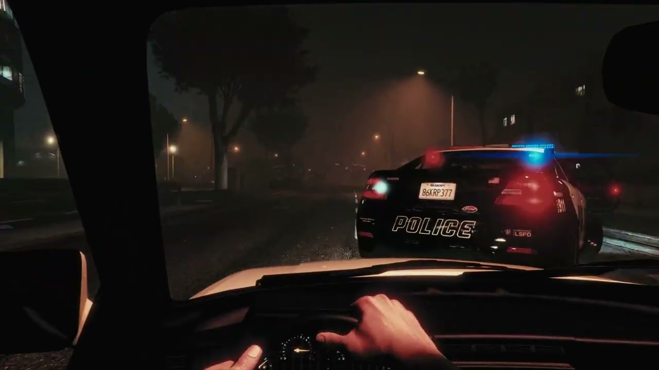 GTA 5 NIGHT DRIVE In Los Santos  |  No Copyright | Gameplay for background & tiktok | 003