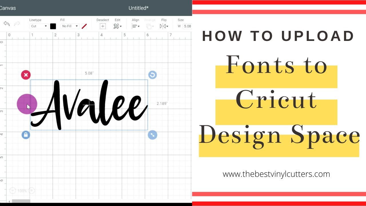 How to Upload Free Fonts from DaFont to Cricut Design Space on PC's