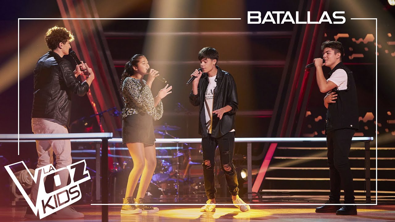 Alonso, Aisha, Galileo y Lucas cantan 