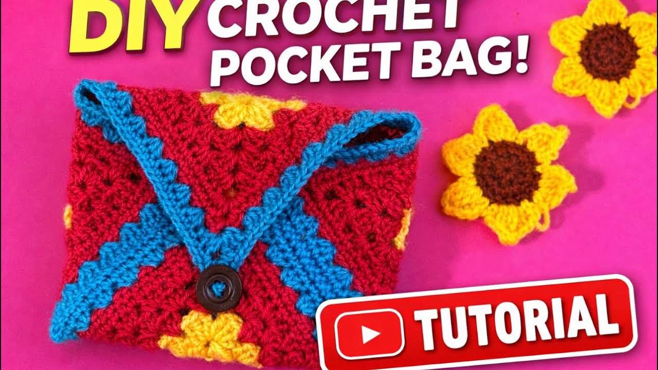 ⚡️ crochet pocket bag