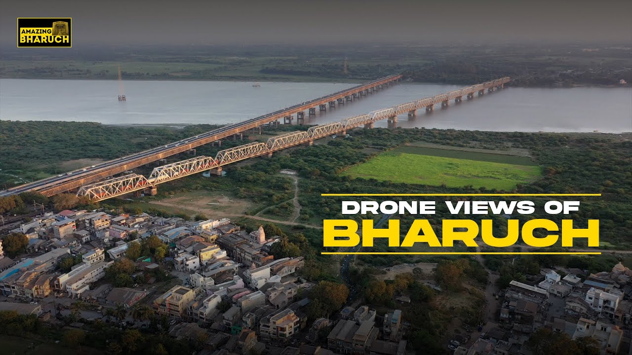 Bharuch | Drone views of second oldest city of India | Amazing Bharuch | Gujarat #bharuch