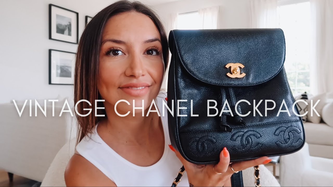 VINTAGE CHANEL BACKPACK | Mod Shots + What Fits