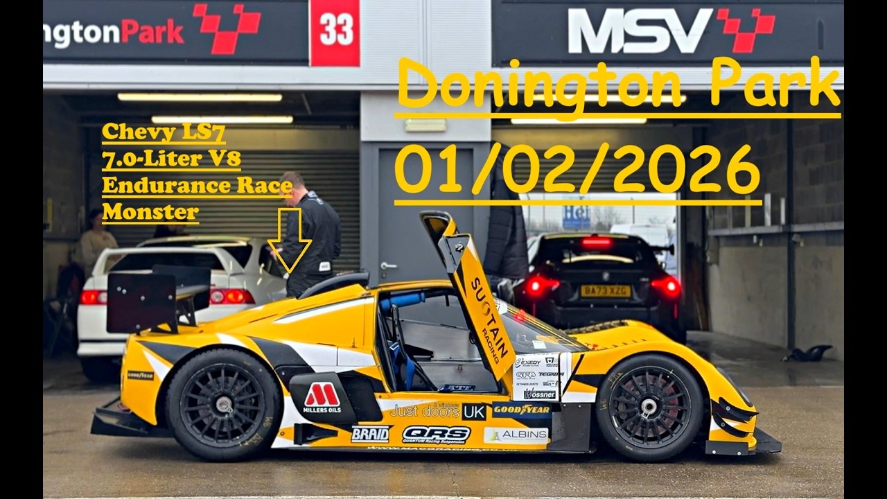 Donington Park Track Day | V8 Thunder | 7.0 Ultima GTR | Project 8 | M3 e92| Slippery Track | 01 Feb