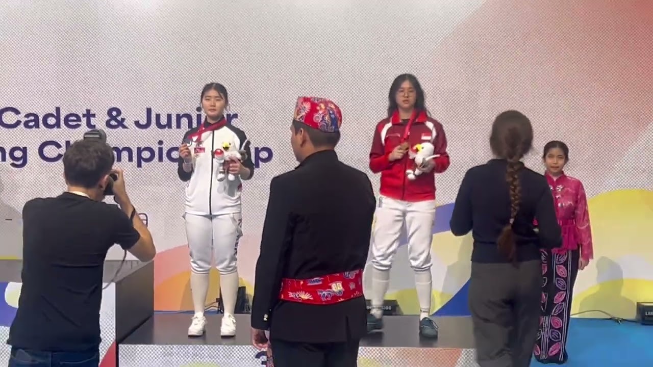 AJCC 2026 Cadet Women’s Epee Prize Presentation Ceremony - Jade’s first international bronze medal!