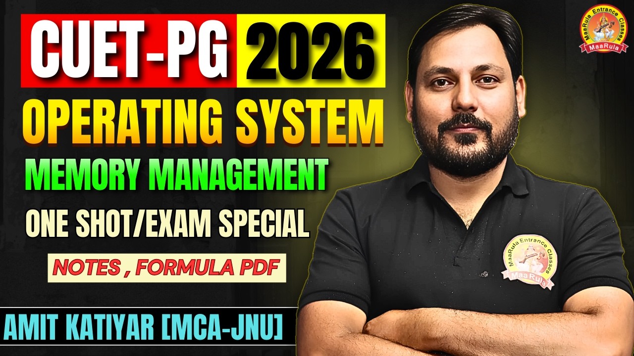 OPERATING SYSTEM ONE SHOT | Memory Management Exam Special Question | ONE SHOT CUET PG 2026  #cuetpg