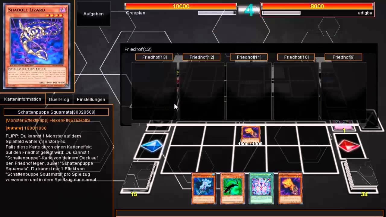 Yu-Gi-Oh Online (German) Duell 276 : Gottverdammte Schattenpuppen!