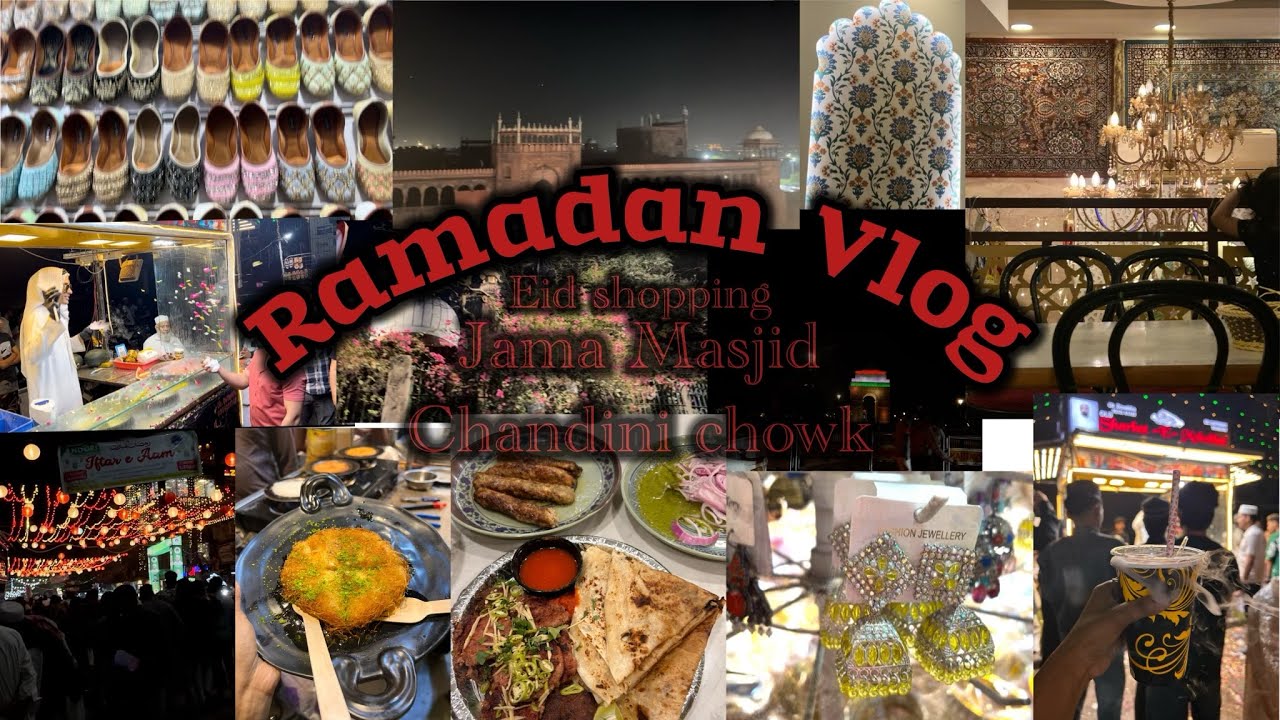 Jama Masjid during Ramadan | Eid shopping in Chandini chowk and exploring Jama Masjid in Old Delhi🕌🪷