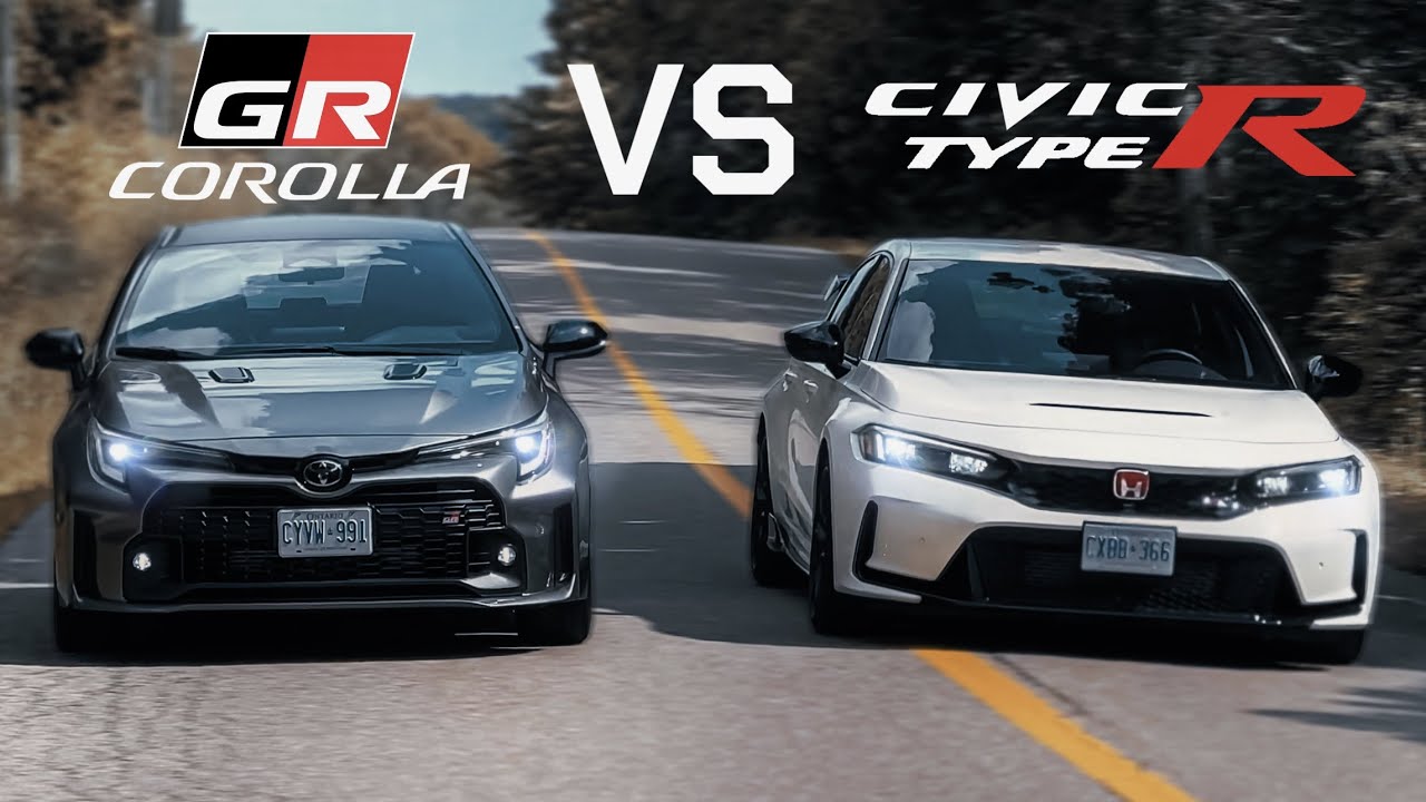 Honda Civic Type R vs Toyota GR Corolla // Battle of the Hot Hatches In-depth Comparison