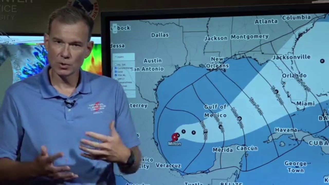 National Hurricane Center Update On Milton In The Gulf Of Mexico