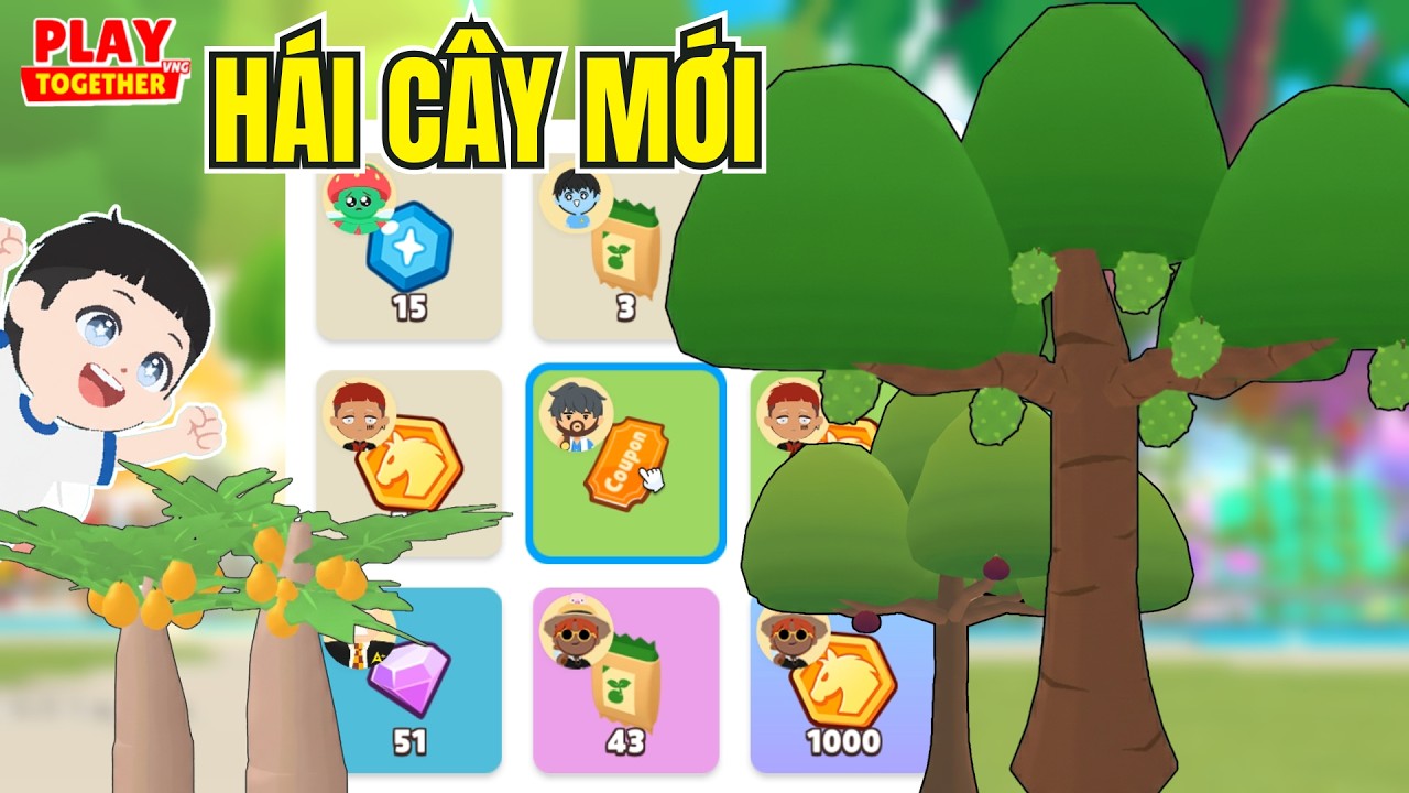Toan Yolo Hái Trái Cây Mới Cây Sung Cây Mãng Cầu Cây Đu Đủ Làm Đơn Mới | Play Together