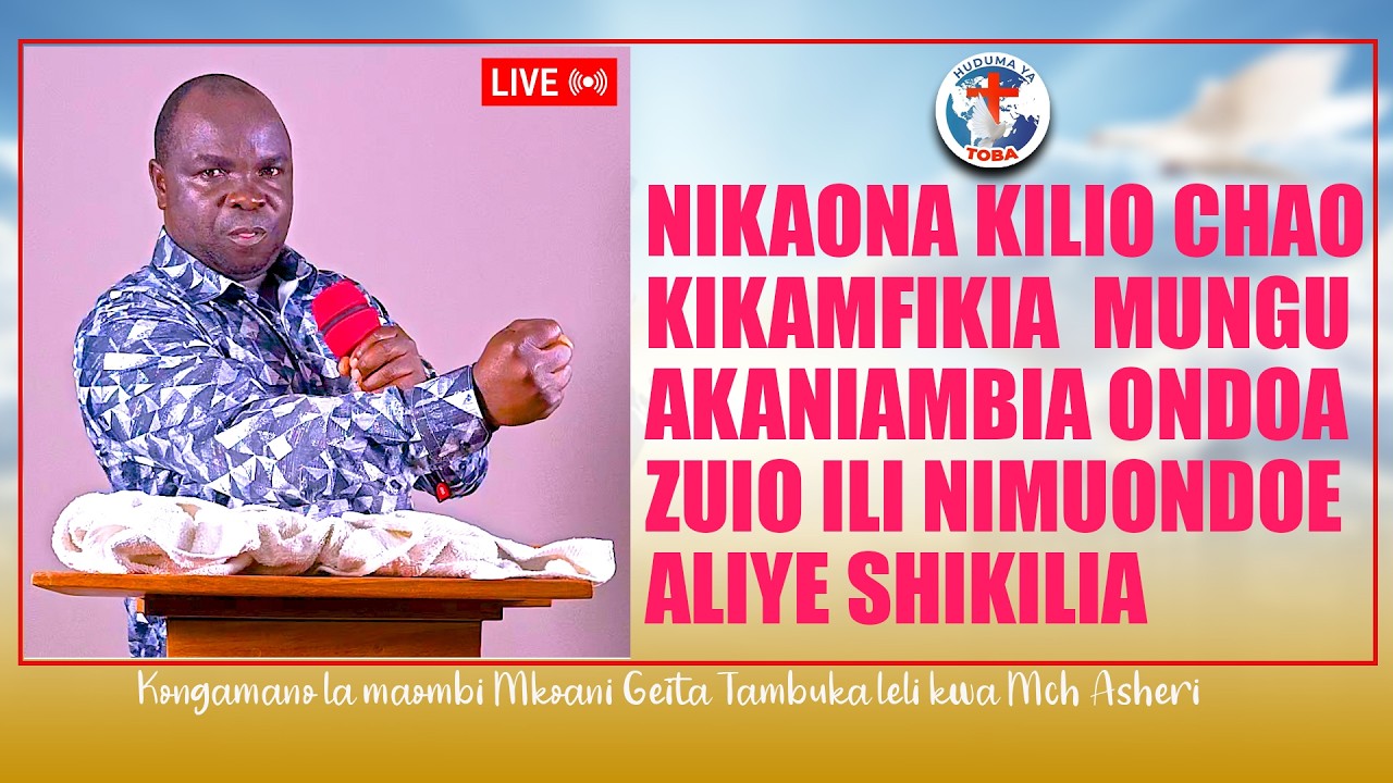 LIVE 🔴 | NIKONA KILIO CHAO KIMEMFIKIA MUNGU AKANIAMBIA ONDOA ZUIO  ILIO NIMUONDOE ALOIYE SHIKILIA.