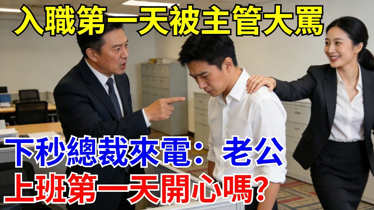 入職第一天被主管大罵，下秒總裁來電：老公，上班第一天開心嗎？#原創#情感#情感故事#故事#爽文#奇聞#為人處世#生活經驗