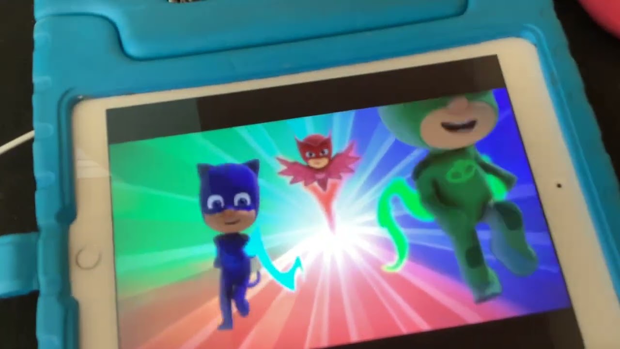Destroying season five of PJ masks ￼dvd