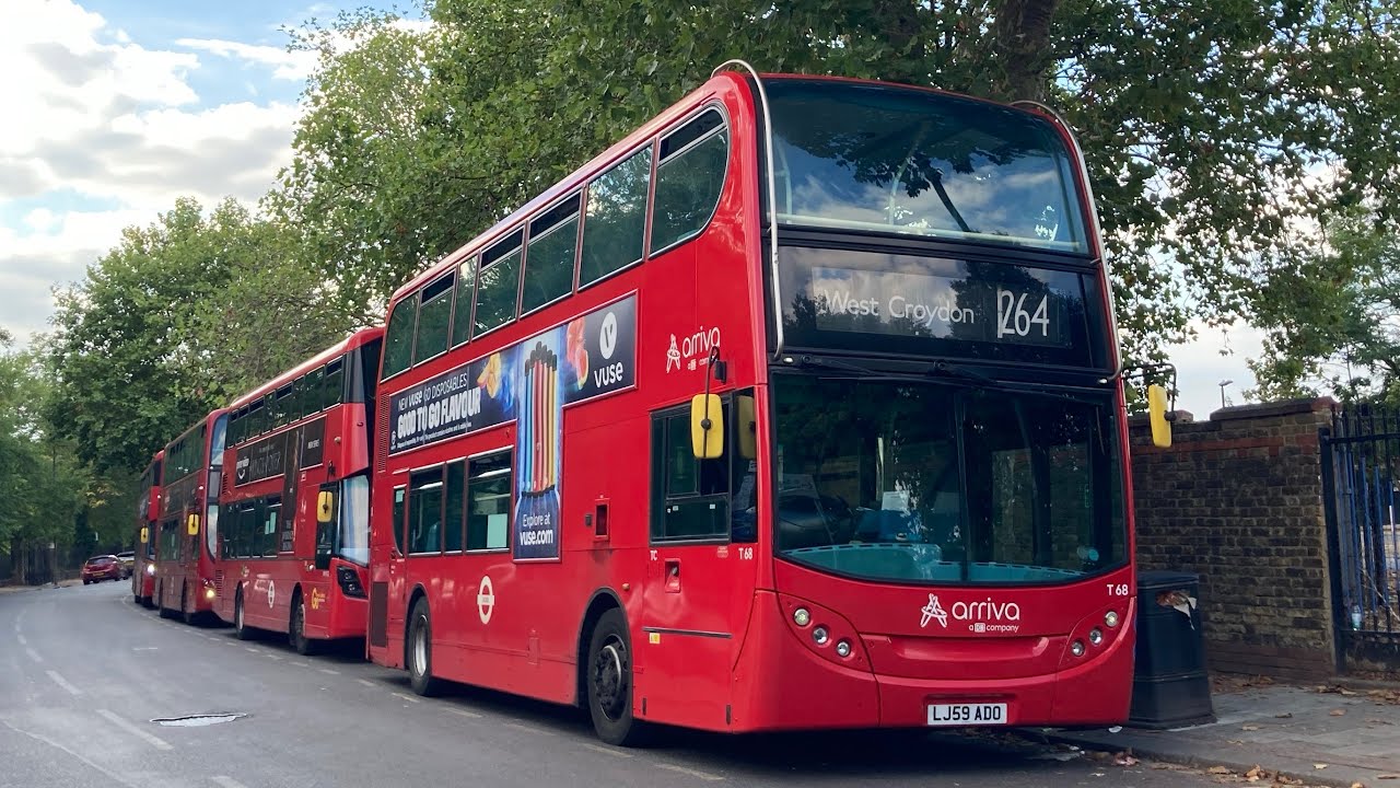 FRV. Go Ahead Route 264. Tooting, St George’s Hospital - West Croydon Stn. Enviro400 T68 (LJ59 ADO)