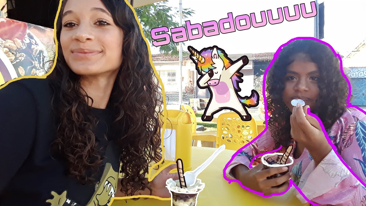 VLOG DO MEU DIA - TOMANDO AÇAÍ PELA 
