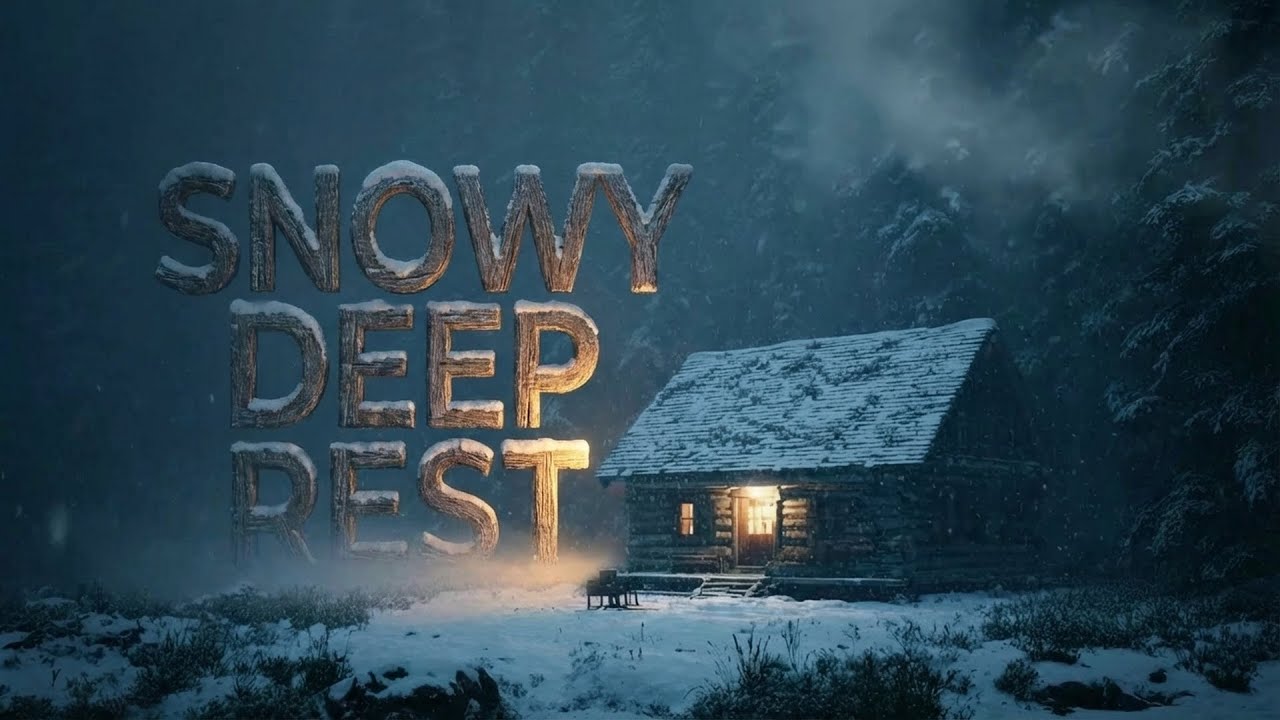 🕯️ (1 Hour) Deep Sleep Music ❄️ Snowbound Sanctum