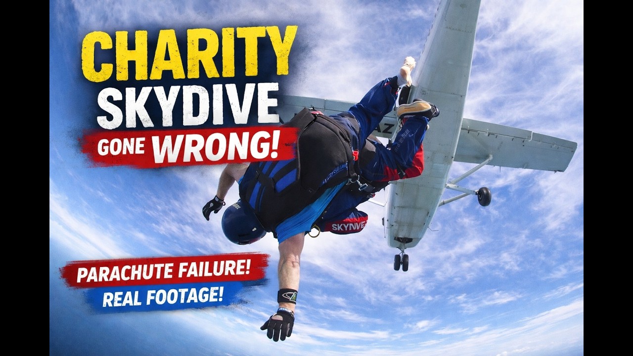The Skydive That Didn’t Go to Plan… (Updated Footage).
