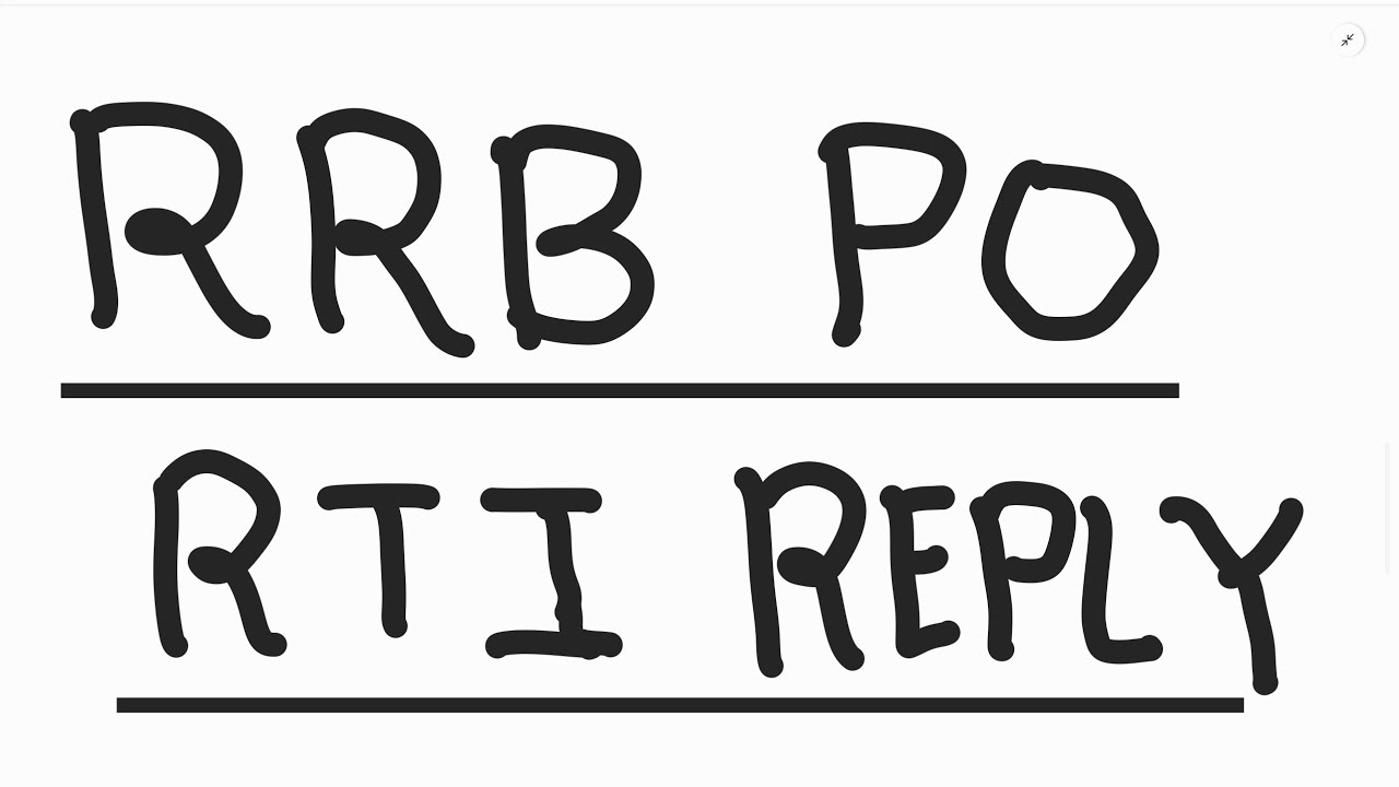 RRB PO Good News || Official RTI Reply ||