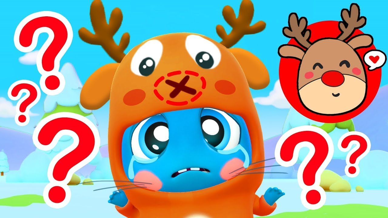 🔴 Where's My Nose Christmas Version 🫎 Songs for Kids | Nursery Rhymmes by the Mini Moonies