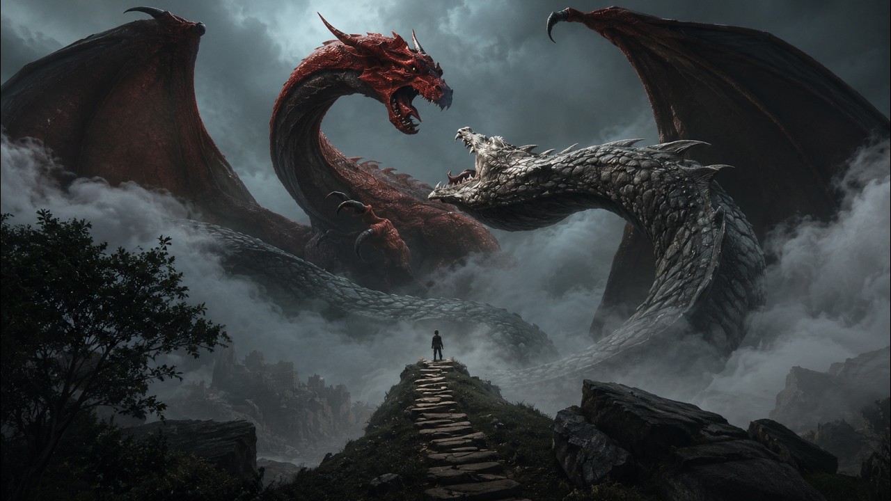 Ancient Dragons Above the Mist | Fantasy Ambience