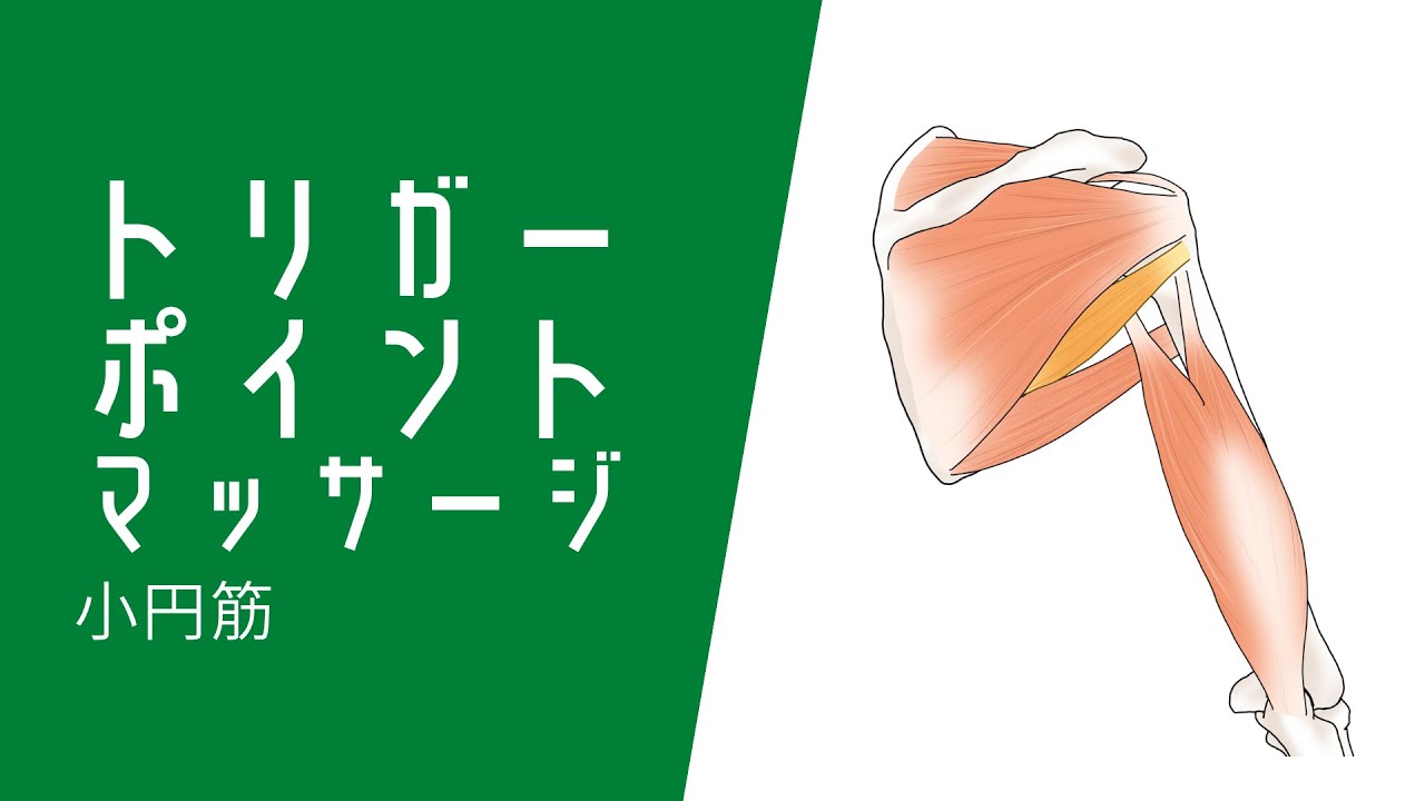 肩の痛みに小円筋のトリガーポイントマッサージ
