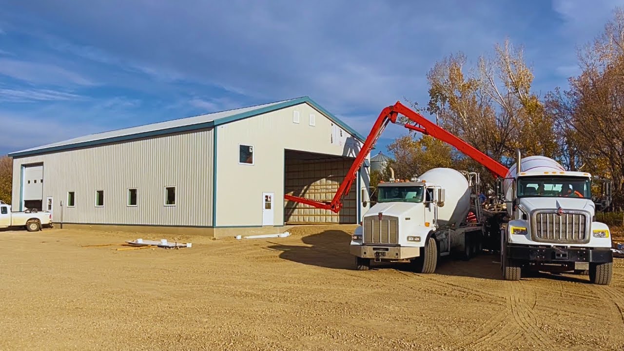 Dream Farm Shop Concrete Pour
