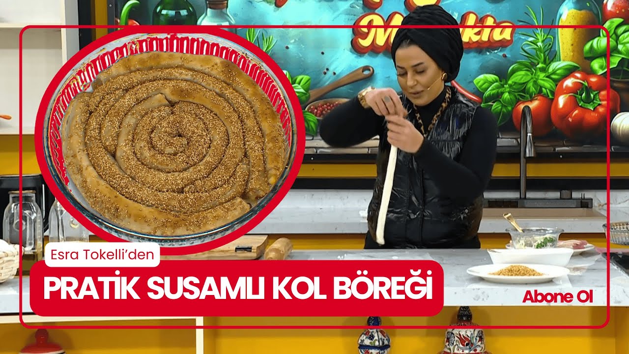 PASTANE VİTRİNİNDEN GİBİ! PRATİK SUSAMLI KOL BÖREĞİ