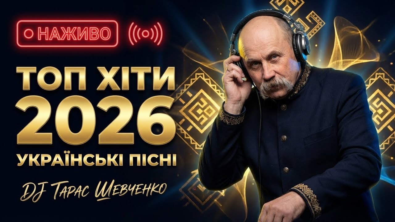 🔥 Українські Пісні • DJ Taras Shevchenko • Музичний Потік Без Шуму • LIVE