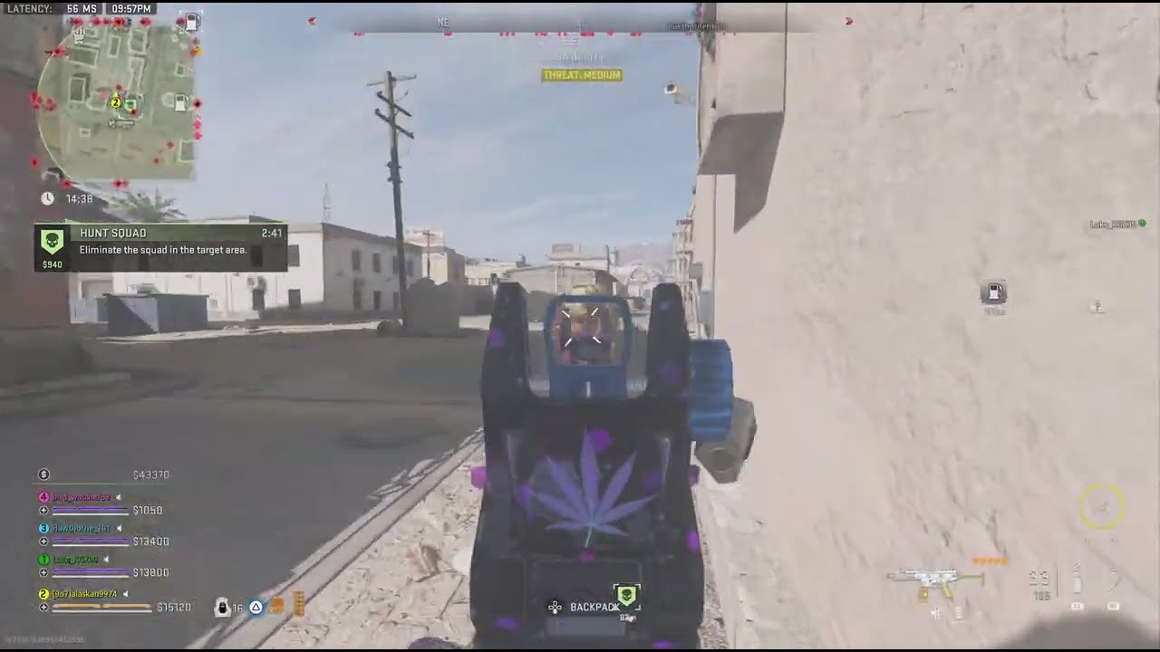 Fighting four stack campers in Al Mazra DMZ 