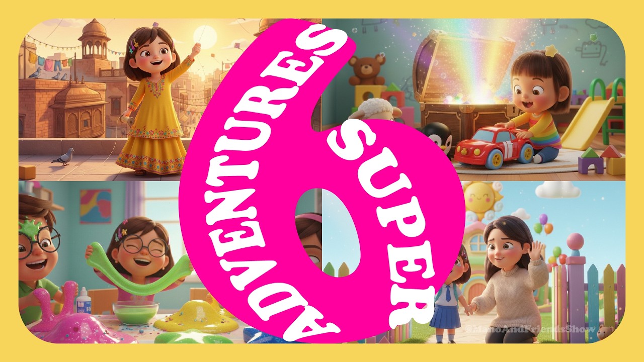 6 Fun Kids Stories Compilation 😄 | Non Stop Adventures | Mano and Friends Show