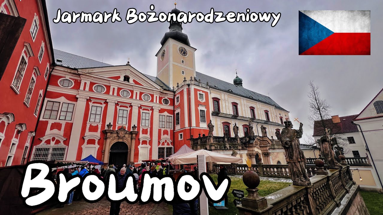 Jarmark Bożonarodzeniowy w Broumov [walking tour] Czech Republic   NO TALK