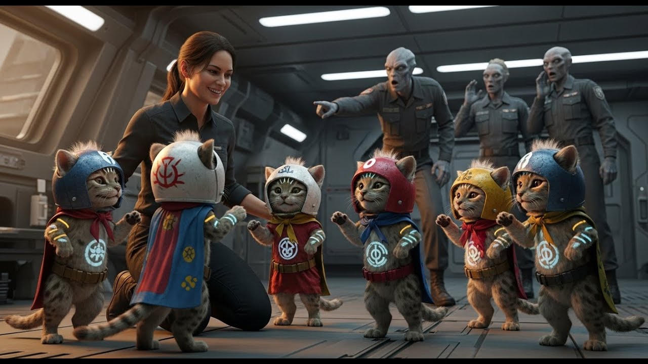 She Let the cat cubs Play Dress-Up — The Captain Presumed They Were Being Prepared for Combat