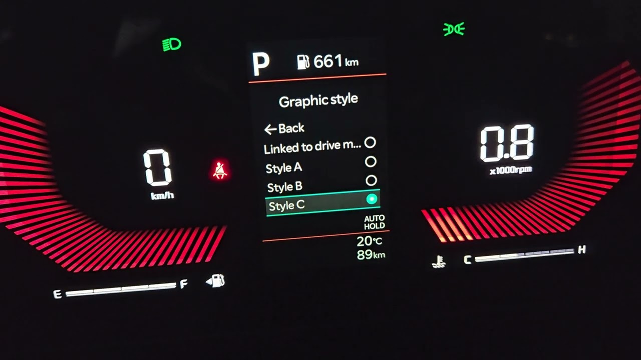 Kia Seltos 2026 digital instrument cluster for all kia models that dont have ADAS