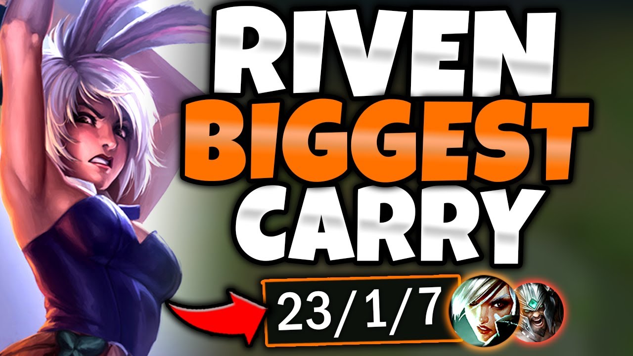 RIVEN HOW TO LITERALLY 1V9 VS TRYNDAMERE TOP! (ABUSE THIS) - S12 Riven TOP Gameplay Guide