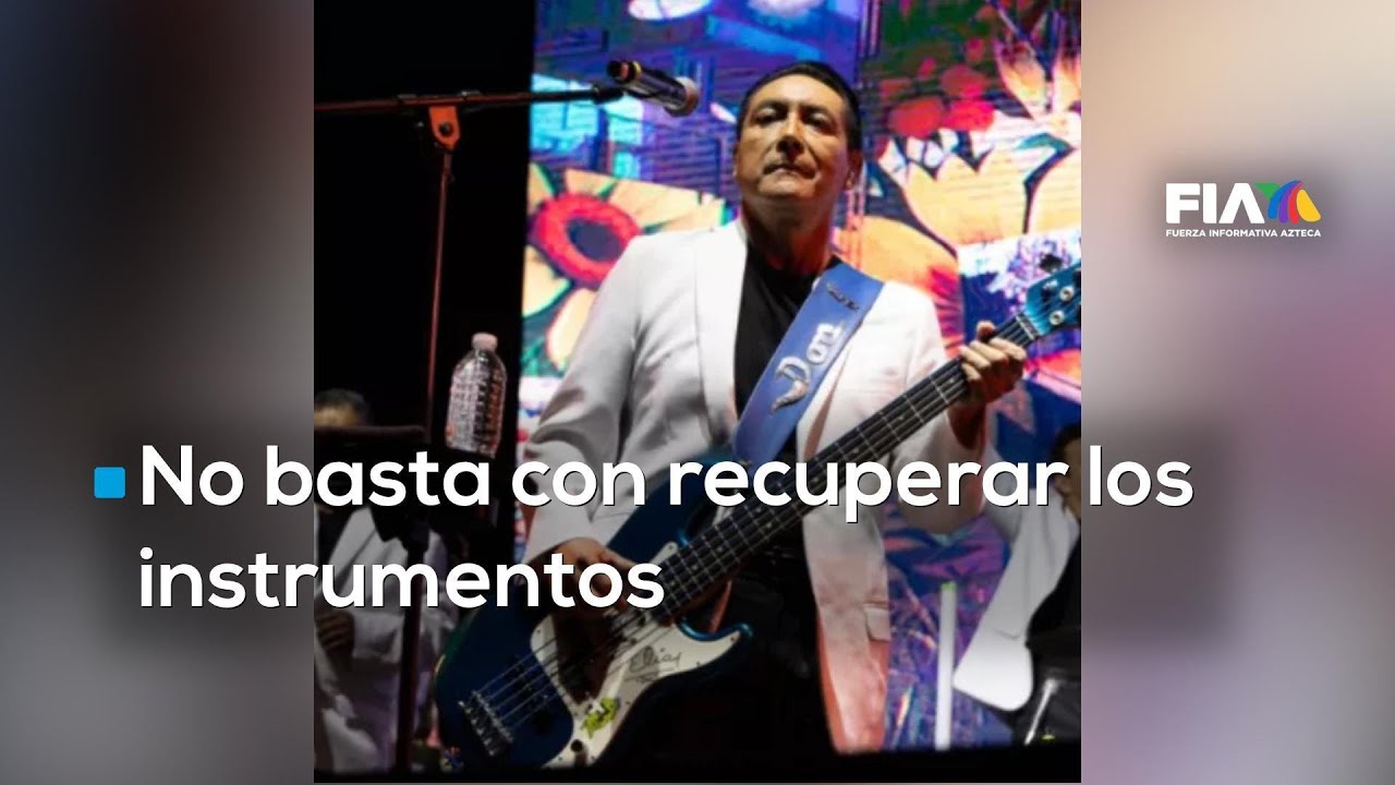 Recuperan instrumentos de Los Ángeles Azules, pero la delincuencia sigue impune