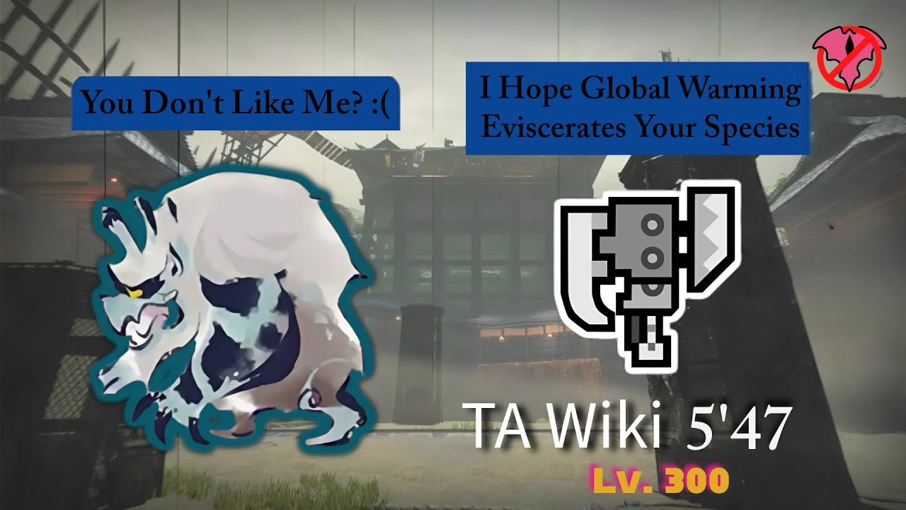 MH Rise Sunbreak Lv. 300 Goss Harog (Switch Axe) - 5'47 (TA WIki) PS5