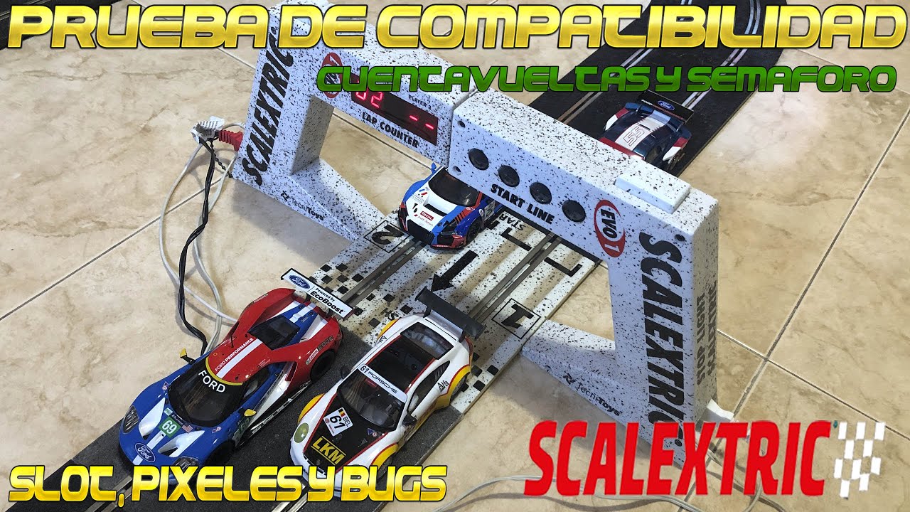 Cuentavueltas y semáforo de SCX Tecnitoys, prueba de compatibilidad