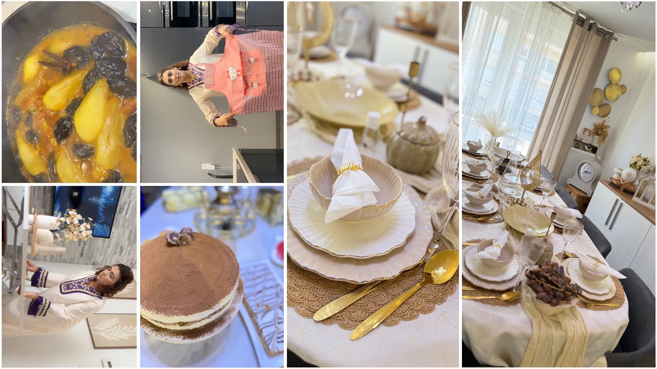 روتين رمضاني يوم الأحد 🌙فطور مشخشخ🇩🇿طاجين برقوق🤤شوربة👌tiramisu 👍🏻express 🥰