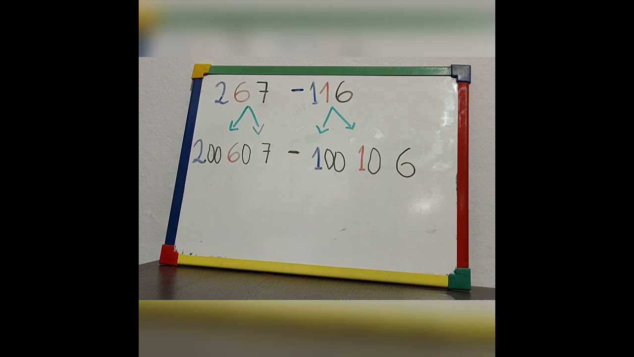 RESTA POR DESCOMPOSICIÓN( 3 CIFRAS).