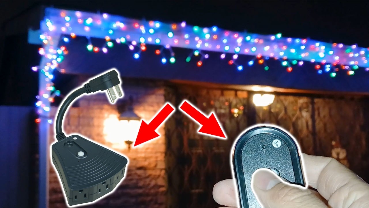 I wish I thought of this before. Control your lights with a remote. HYPER TOUGH WIRELESS OUTLETS