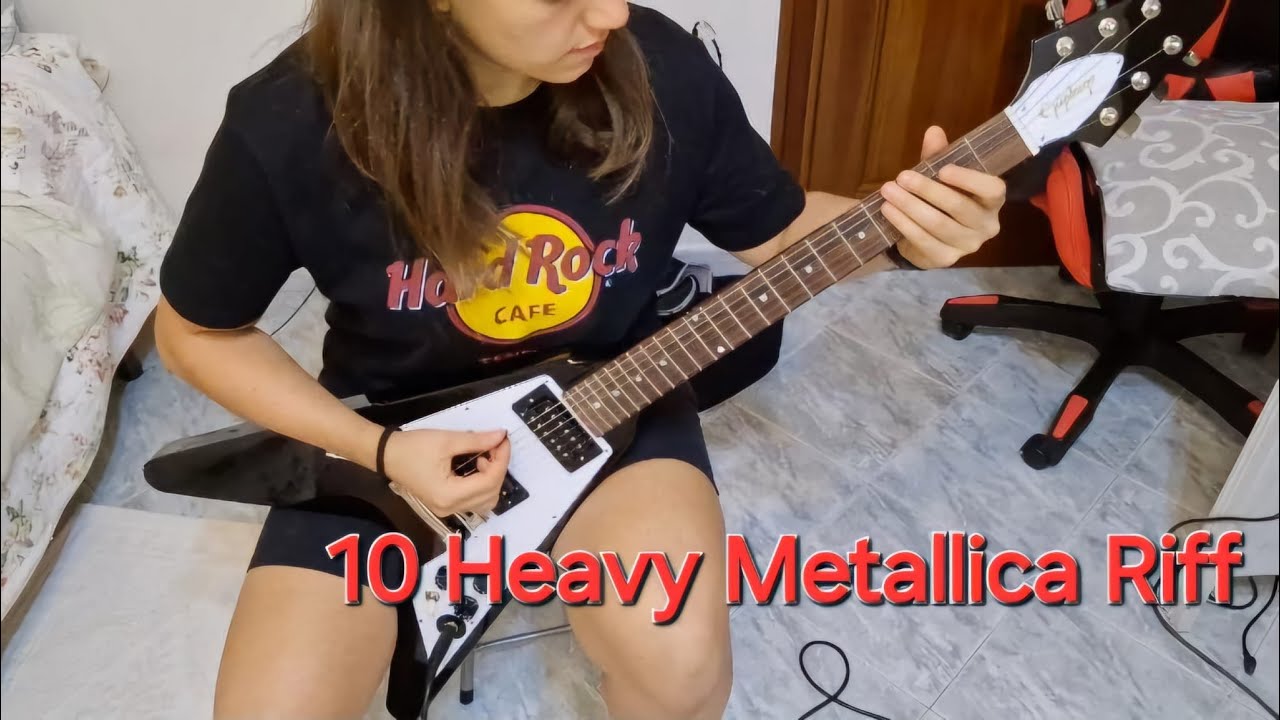 10 Heavy Metallica Riff With Epiphone Kirk Hammett